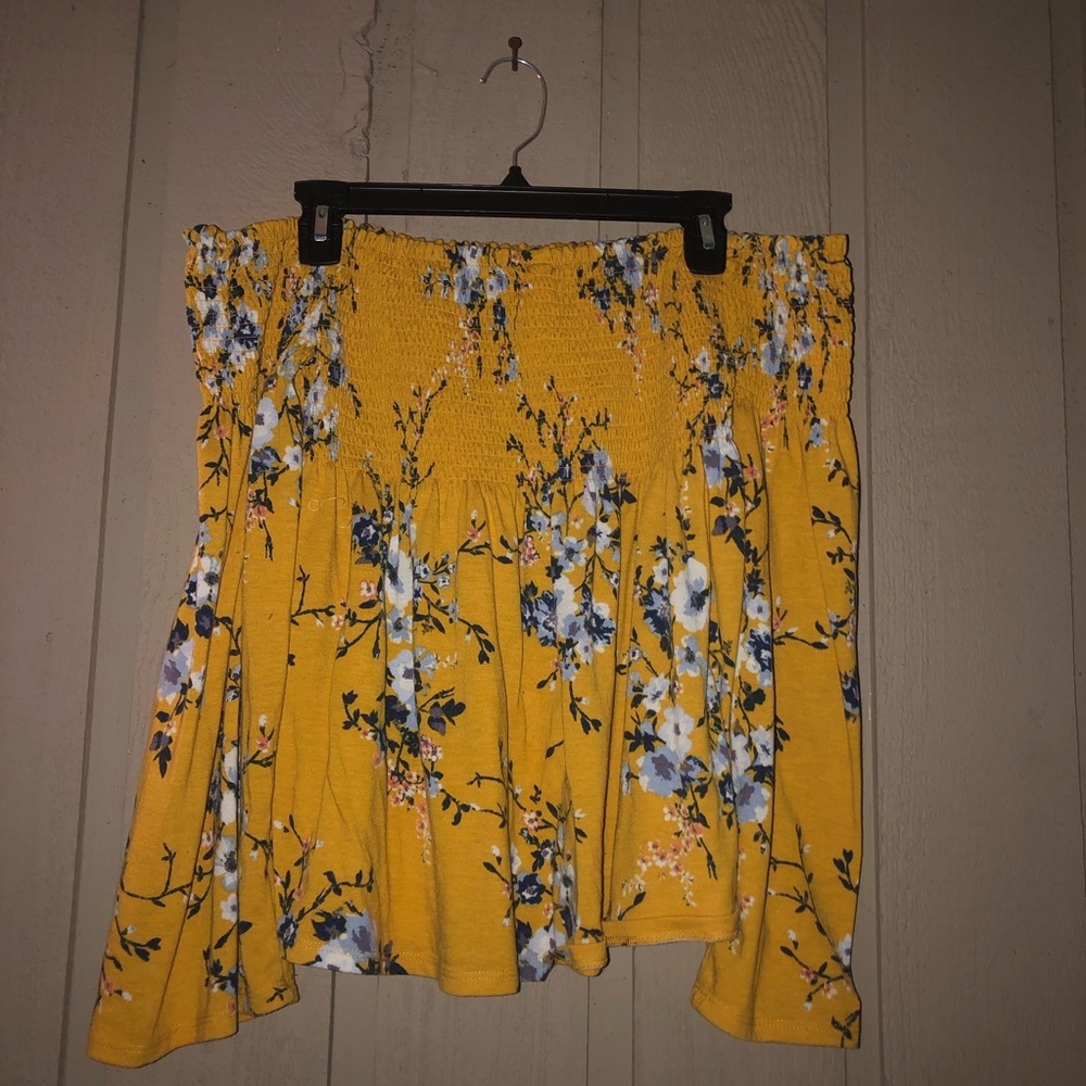 Floral off the shoulder top